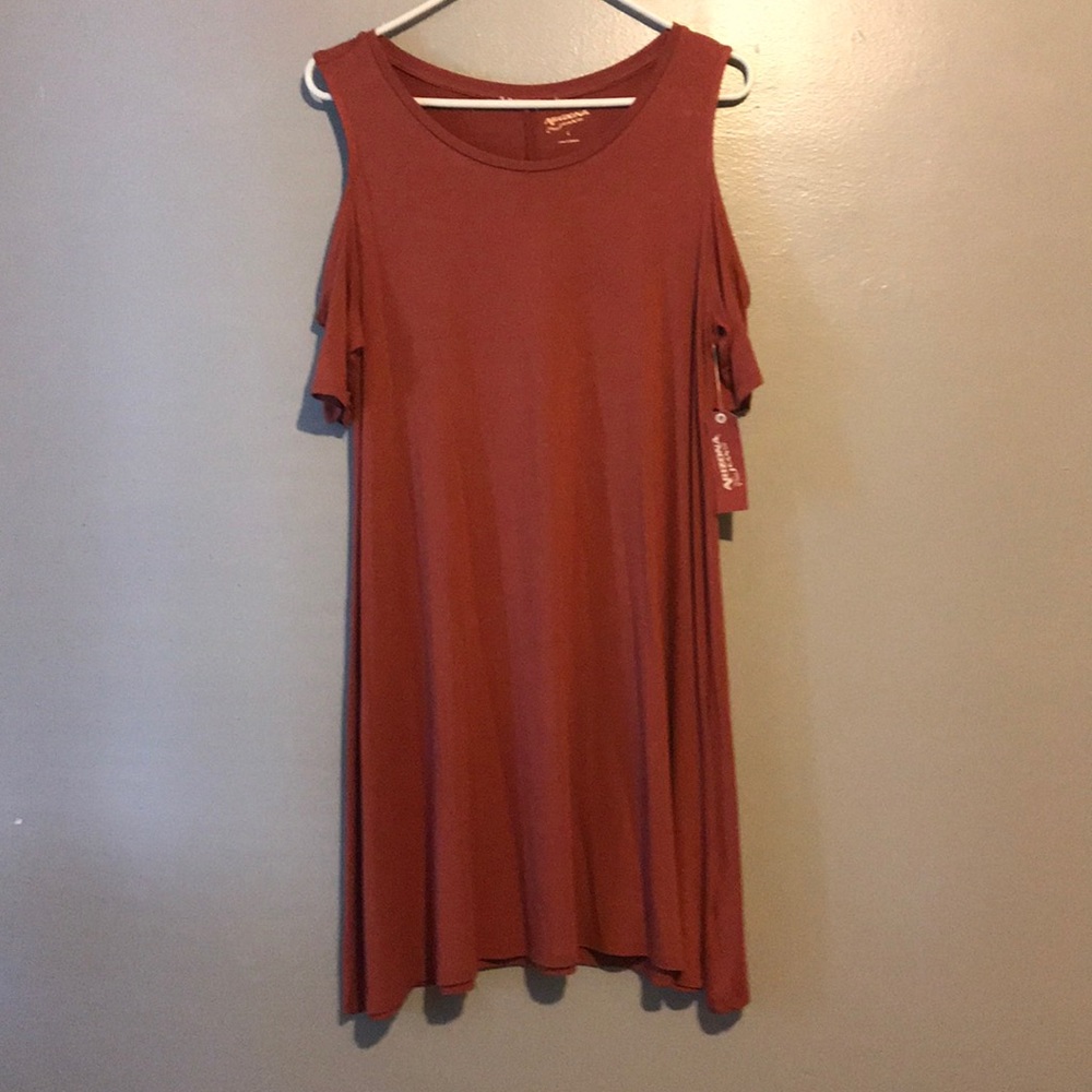 Arizona jeans pink  cold shoulder midi dress - Picture 2 of 7